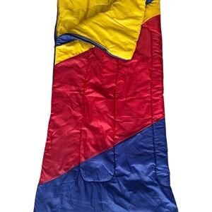 Kool-a-Roo Vintage Sleeping Bag - Red, Yellow, Blue.  Childhood memories.